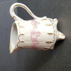 Miniature Creamer Pitcher Hand Painted Flowers